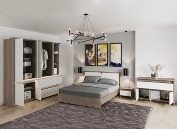 Set Noptiere - Dormitor Everest -Configuratia-1-Usi-Deschise