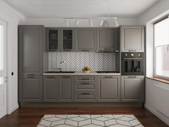 Bucatarie Almos - Gri Structo - Configuratia 6 - 326.4 cm