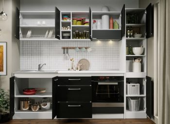 Bucatarie Noir - 18 - 243.2 cm deschis