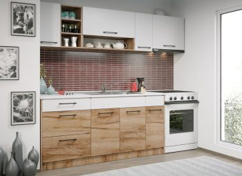 Bucataria Bonita - Configuratia 24 - 230 cm lateral
