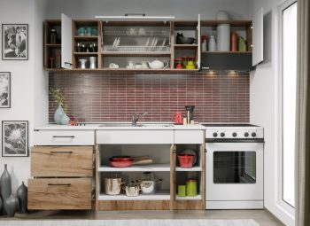Bucataria Bonita - Configuratia 24 - 230 cm deschis