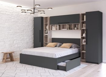 Set Mobila Dormitor complet Gri Novo 5
