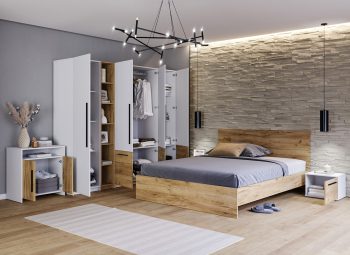 Dulap dormitor - 281 cm - Timber - imagine 7