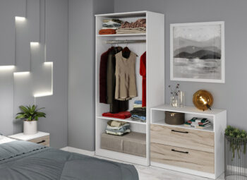 Dulap Provence - 83 cm - D2 - stejar integral - imagine 2