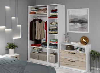 Dulap Provence - 127 cm - Deschis