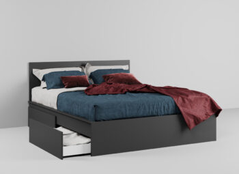 Set Dormitor alb cu gri - Mara - Configuratia 15 - imagine 8