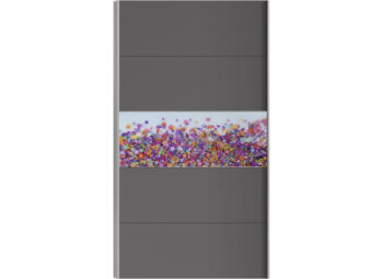 Usa dulap Galardo - gri si print 2