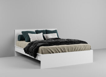 Set mobila dormitor complet cu pat tapitat - Adam - 14 - imagine 7