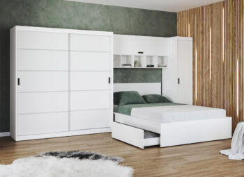 Set dormitor alb pat netapitat - Blanco - 22