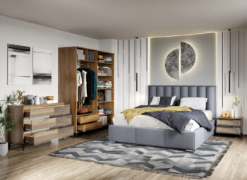Set dormitor Bella - Deschis cu sertare