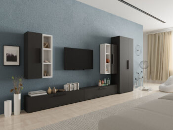 Living Star -Gri Antracit cu Alb - C59
