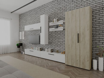 Living Star - Alb - C67 cu dulap