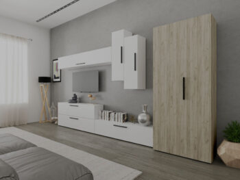 Living Star - Alb - C77 cu dulap