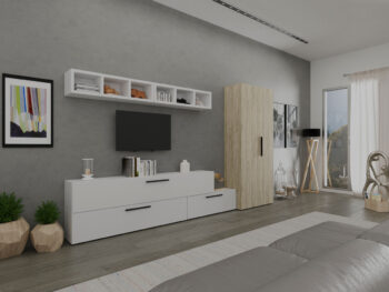 Living Star - Alb - C79 cu dulap