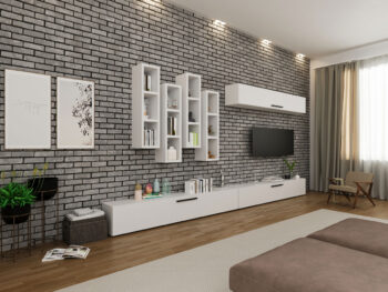Living Star - Stejar Gri cu Alb - C08