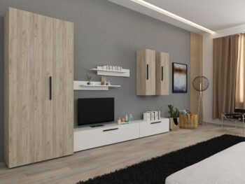 Living Star -Stejar Gri cu Alb- C31