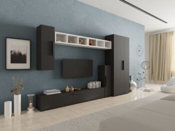 Living Star -Gri Antracit cu Alb- C37