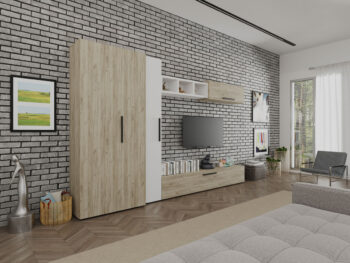 Living Star -Stejar Gri cu Alb- C38