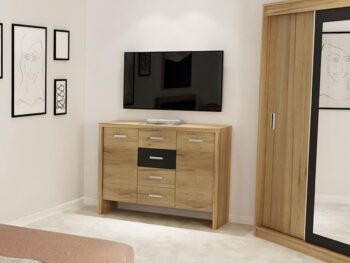 Set Mobila Dormitor Luna Cu 4 Usi - imagine 4