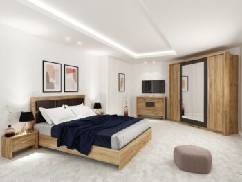 Set Mobila Dormitor Luna Cu 4 Usi - imagine 6