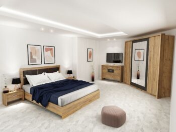 Set Mobila Dormitor Luna Cu 4 Usi