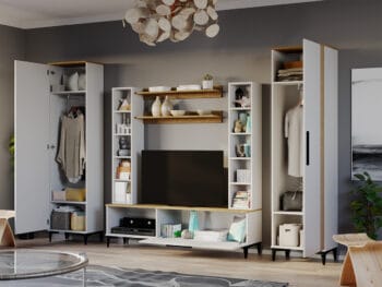 Living cu riflaje Prestige C1-deschis